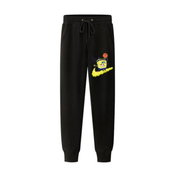 画像1: 22 Kids Womens Mens SpongeBob SquarePants Guardian sports Pants  スポンジボブ スウェットパンツ ジョガーパンツ キッズサイズ　レディース　メンズ 親子で着れる (1)