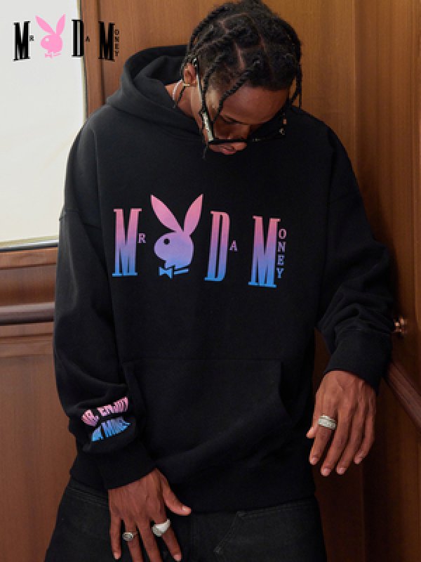 画像5: 22FW M.E.D.M MEDM Playboy Part.2 hoodie sweatshirt ユニセックス 男女兼用 プレイボーイ コラボ  ロゴ スウェット フーディー パーカー  MR. ENJOY DA MONEY ミスターエンジョイダマネー (5)