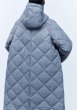 画像7: quilted hood long down coat Jacket　キルティングダウンフードロングコート ジャケット (7)