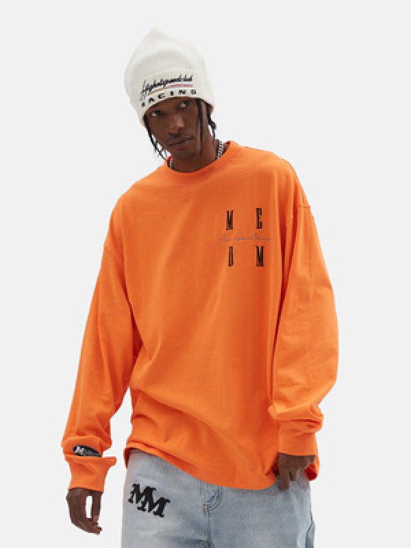 画像6: MEDM Long Sleeve T-shirt ユニセックス 男女兼用MEDM刺繍長袖Tシャツ (6)