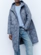 画像5: quilted hood long down coat Jacket　キルティングダウンフードロングコート ジャケット (5)