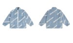 画像15: logo illustration zip up fleece jacket blouson  ユニセックス 男女兼用ロゴスタンドカラージップアップフリース ジャケットブルゾンスタジアムジャンパー ジャケット  スタジャン (15)