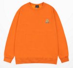 画像3: One point bear round neck sweatshirt　 ユニセックス 男女兼用 ワンポイントクマウェット トレーナー  (3)