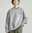 画像10: One point bear round neck sweatshirt　 ユニセックス 男女兼用 ワンポイントクマウェット トレーナー  (10)