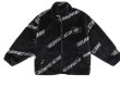 画像2: logo illustration zip up fleece jacket blouson  ユニセックス 男女兼用ロゴスタンドカラージップアップフリース ジャケットブルゾンスタジアムジャンパー ジャケット  スタジャン (2)