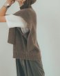 画像5: high neck design vest sweater　ハイネックデザインベストセーター  ニット (5)
