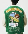 画像3: surfer embroidery jacket embroidery baseball uniform jacket blouson　ユニセッ クス男女兼用サーファー刺繍ジャケットスタジアムジャンパー スタジャン ジャケットブルゾン (3)