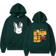 画像3: bad bunny hoodie sweater  ユニセックス 男女兼用 バッドラビット ウサギプリント フーディスウェットパーカー (3)