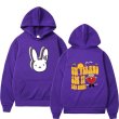 画像9: bad bunny hoodie sweater  ユニセックス 男女兼用 バッドラビット ウサギプリント フーディスウェットパーカー (9)