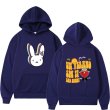 画像6: bad bunny hoodie sweater  ユニセックス 男女兼用 バッドラビット ウサギプリント フーディスウェットパーカー (6)