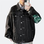 画像5: Smile & Graphic Paint Oversize denim G jacket jumper ユニセックス 男女兼用 オーバーサイズ スマイル＆グラフィックペイント Gジャンスジャケット ブルゾン スタジャン (5)
