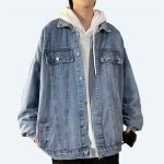 画像4: Smile & Graphic Paint Oversize denim G jacket jumper ユニセックス 男女兼用 オーバーサイズ スマイル＆グラフィックペイント Gジャンスジャケット ブルゾン スタジャン (4)
