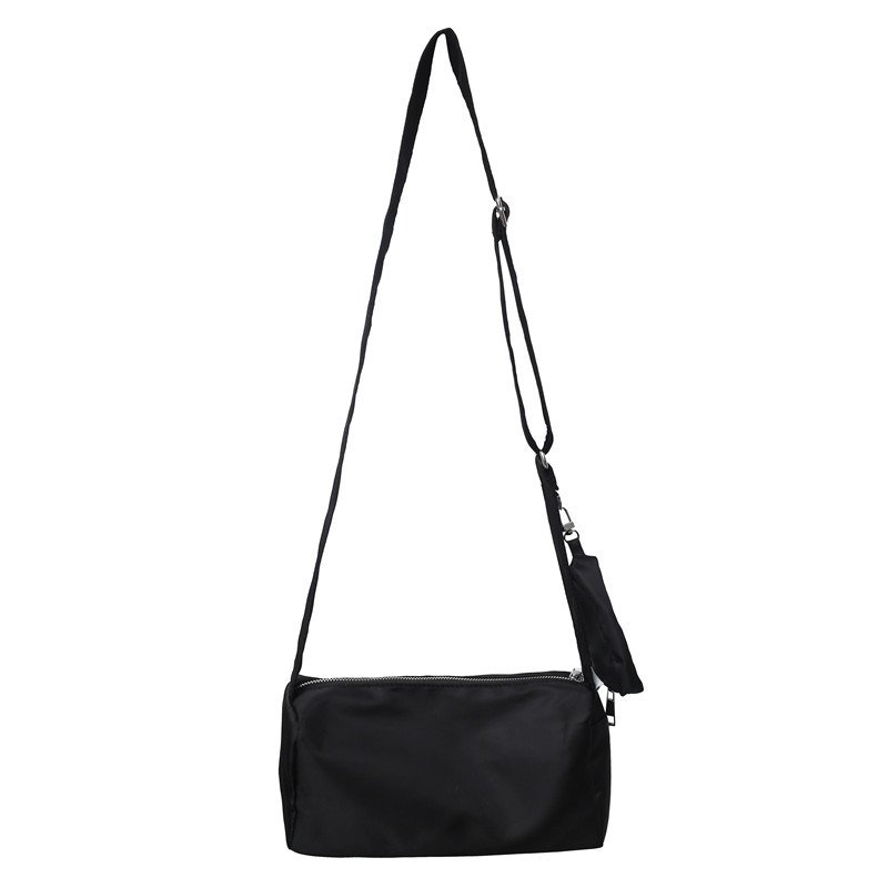 画像4: Square message shoulder bag with small bag hand bag 男女兼用小バッグ付きメッセンジャーショルダーバッグ (4)