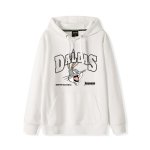 画像1: Unisex DALLAS Bugs Bunny Print Hoodiesweater Pullover　 ユニセックス 男女兼用バックスバニープリントフーディー パーカー (1)