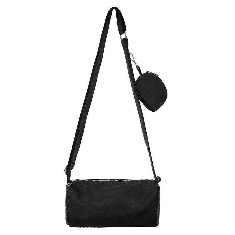 画像2: Square message shoulder bag with small bag hand bag 男女兼用小バッグ付きメッセンジャーショルダーバッグ (2)