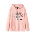 画像2: Unisex DALLAS Bugs Bunny Print Hoodiesweater Pullover　 ユニセックス 男女兼用バックスバニープリントフーディー パーカー (2)