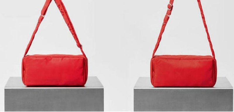 画像11: Square message shoulder bag with small bag hand bag 男女兼用小バッグ付きメッセンジャーショルダーバッグ (11)