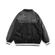 画像6: star button alphabet logo embroidery baseball uniform jacket blouson　ユニセッ クス男女兼用スター星ボタンアルファベットロゴ刺繍ジャケットスタジアムジャンパー スタジャン ジャケットブルゾンバイカージャケット (6)