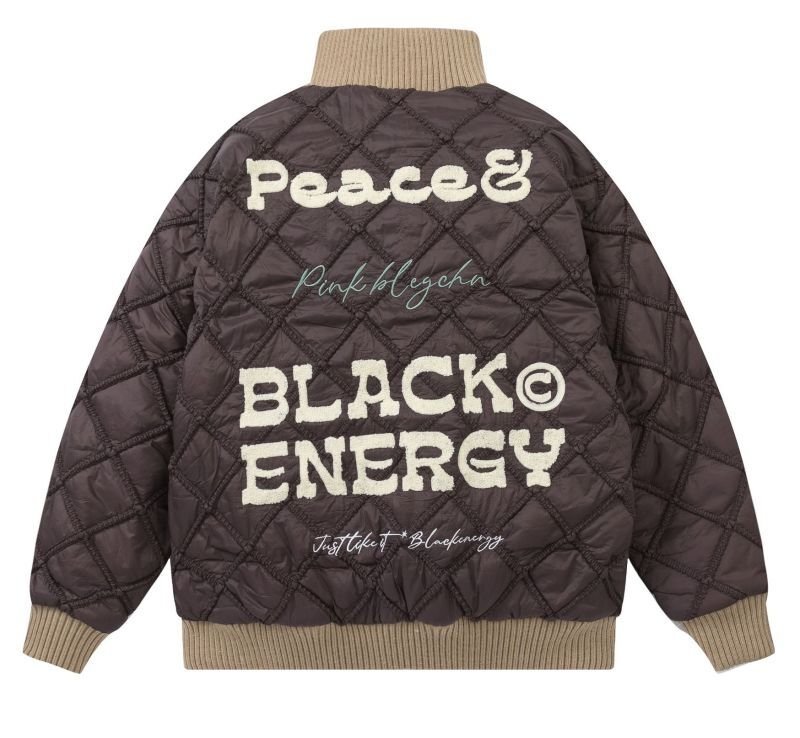 画像9: Pigeon & Alphabet Logo Embroidered high neck zip up baseball uniform jacket blouson ユニセッ クス男女兼用ピジョン&アルファベットロゴ刺繍 ハイネックジップアップ刺繍ジャケットスタジアムジャンパー スタジャン ジャケットブルゾンバイカージャケット (9)