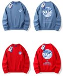 画像5: NASA x Moon x Astronaut joint  print sweatshirt 　ユニセックス 男女兼用 ナサ×ムーン×宇宙飛行士プリントスウェット トレーナープルオーバ  (5)