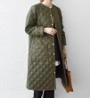 画像3:  Padded down quilted long coat　 中綿ダウンキルティングロングコートジャケット  (3)