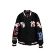 画像7: MLB NY embroidery baseball uniform jacket blouson　ユニセッ クス男女兼用MLB NY 刺繍ジャケットスタジアムジャンパー スタジャン ジャケットブルゾンバイカージャケット (7)