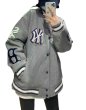 画像5: MLB NY embroidery baseball uniform jacket blouson　ユニセッ クス男女兼用MLB NY 刺繍ジャケットスタジアムジャンパー スタジャン ジャケットブルゾンバイカージャケット (5)