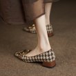 画像5: houndstooth check hardware flat pumps 　千鳥格子金具付きフラットパンプス (5)