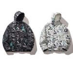 画像6: Nasa x little evil devil face down  jacket blouson　ユニセッ クス男女兼用ナサ×little evil devil face×スマイルグラフィックダウンジャケットスタジアムジャンパー スタジャン ジャケットブルゾンバイカージャケット (6)