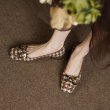 画像3: houndstooth check hardware flat pumps 　千鳥格子金具付きフラットパンプス (3)