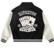 画像5: poker playing card embroidery baseball uniform jacket blouson　ユニセッ クス男女兼用ポーカートランプ刺繍ジャケットスタジアムジャンパー スタジャン ブルゾンバイカージャケット (5)