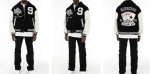 画像3: poker playing card embroidery baseball uniform jacket blouson　ユニセッ クス男女兼用ポーカートランプ刺繍ジャケットスタジアムジャンパー スタジャン ブルゾンバイカージャケット (3)