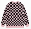 画像3: Damier Check & Rabbit Sweater　ユニセックス 男女兼用 ダミエチェック＆ラビット編み込みプルオーバ  セーター (3)