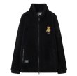 画像3: bear embroidery fleece faux fur Jacket coat  男女兼用ユニセックスベア熊刺繍フリースファージャケット ブルゾン (3)