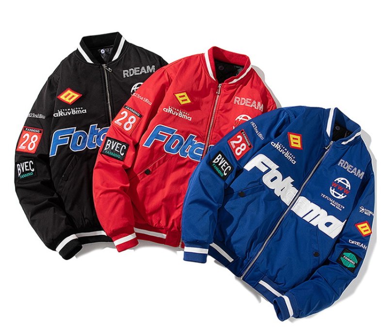 NASA joint colorful emblem jacket baseball uniform jacket
