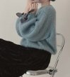 画像6: sleeve length ribbon sweater　袖口リボンがポイント丸首ラウンドネックセータープルオーバ (6)