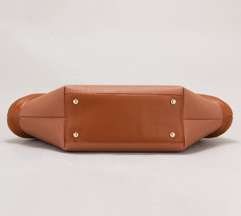 画像11: Cotton-filled soft fan-shaped braided  tote clutch  Bag コットン入りハンドル扇型ファンシェイプトートクラッチバッグ (11)