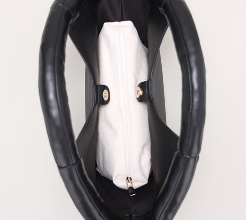 画像10: Cotton-filled soft fan-shaped braided  tote clutch  Bag コットン入りハンドル扇型ファンシェイプトートクラッチバッグ (10)