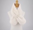 画像6: pearl plush neck imitation rabbit fur shawl muffler Scarves　パール付きフェイクファーラビットモコモコマフラー スカーフ (6)