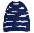 画像2: cloud braided sweater　ユニセックス 男女兼用クラウド雲 編み込みプルオーバ  セーター (2)