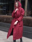 画像2: down hooded long coat Jacket　ダウンロング フーディーコート ジャケット (2)