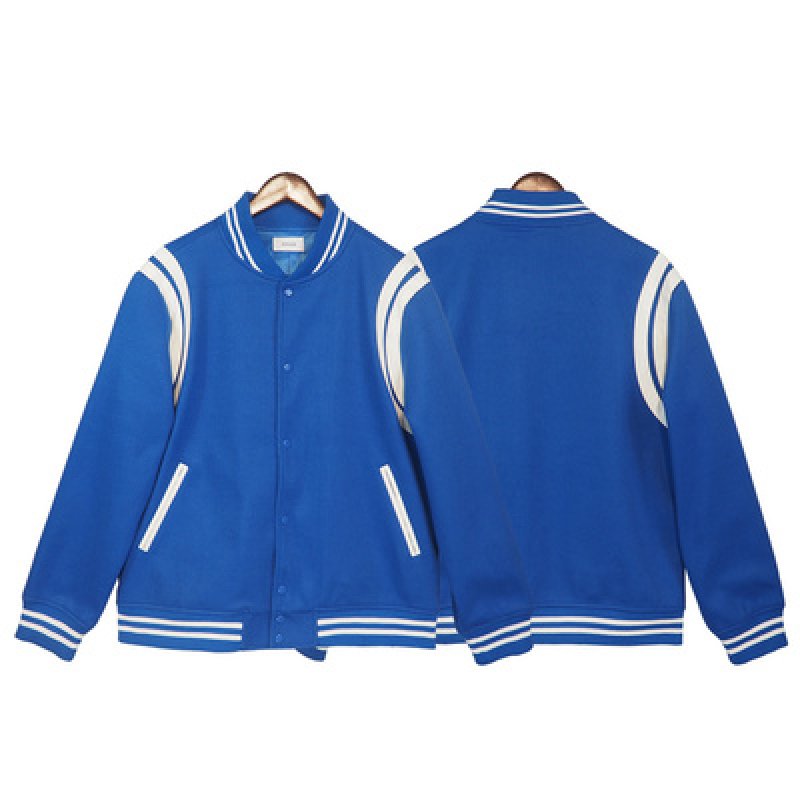 画像5: striped stitching simple jacket baseball uniform jacket blouson ユニセッ クス男女兼用ストライプステッチングジャケットスタジアムジャンパー スタジャン ブルゾンバイカージャケット (5)