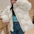 画像7: braided cross down jacket 　 男女兼用ユニセックスダウンクロス編み込み ジャケット コート (7)