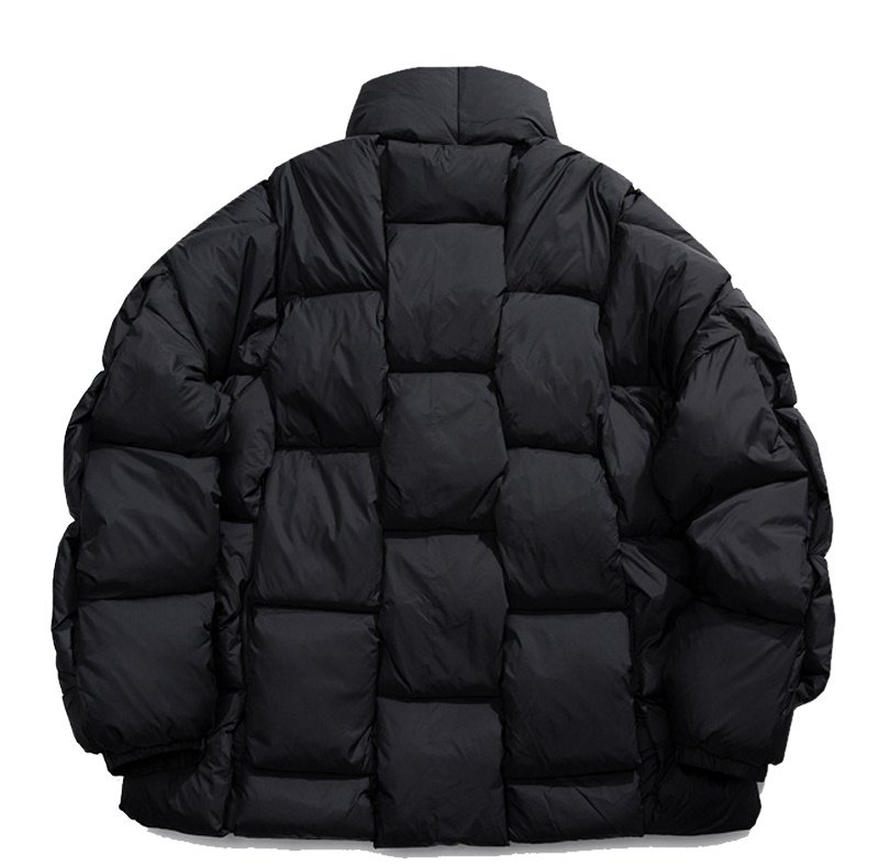 画像12: braided cross down jacket 　 男女兼用ユニセックスダウンクロス編み込み ジャケット コート (12)