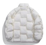 画像11: braided cross down jacket 　 男女兼用ユニセックスダウンクロス編み込み ジャケット コート (11)