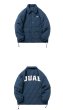 画像5: quilted back letter logo jacket baseball uniform jacket blouson　ユニセッ クス男女兼用ノーカラーキルティングバックレターロゴジャケットスタジアムジャンパー スタジャン ブルゾン (5)