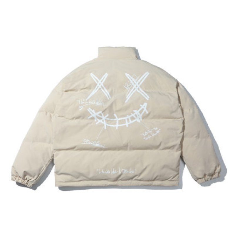 画像9: 22 kaws embroidery pilot jacketembroidery oversize baseball uniform Down jacket BASEBALL JACKET  blouson windbreaker ユニセックス 男女兼用カウズ刺繍 ダウン 中綿入りジャケット パイロットジャケットスタジアムジャンパー スタジャン MA-1 ボンバー ジャケット ブルゾン (9)