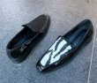 画像7: harako flat loafer flat pumps　パテントレザーハラコフラットパンプス (7)