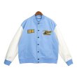 画像4: YTMNTS logo print jacket baseball uniform jacket blouson　ユニセッ クス男女兼用YTMNTSロゴジャケットスタジアムジャンパー スタジャン ブルゾンバイカージャケット (4)