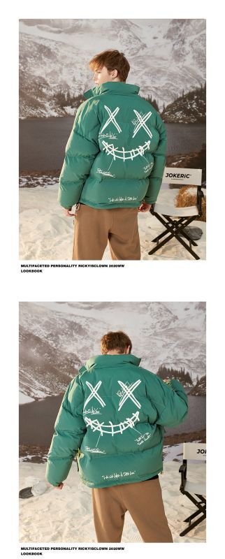 画像13: 22 kaws embroidery pilot jacketembroidery oversize baseball uniform Down jacket BASEBALL JACKET  blouson windbreaker ユニセックス 男女兼用カウズ刺繍 ダウン 中綿入りジャケット パイロットジャケットスタジアムジャンパー スタジャン MA-1 ボンバー ジャケット ブルゾン (13)